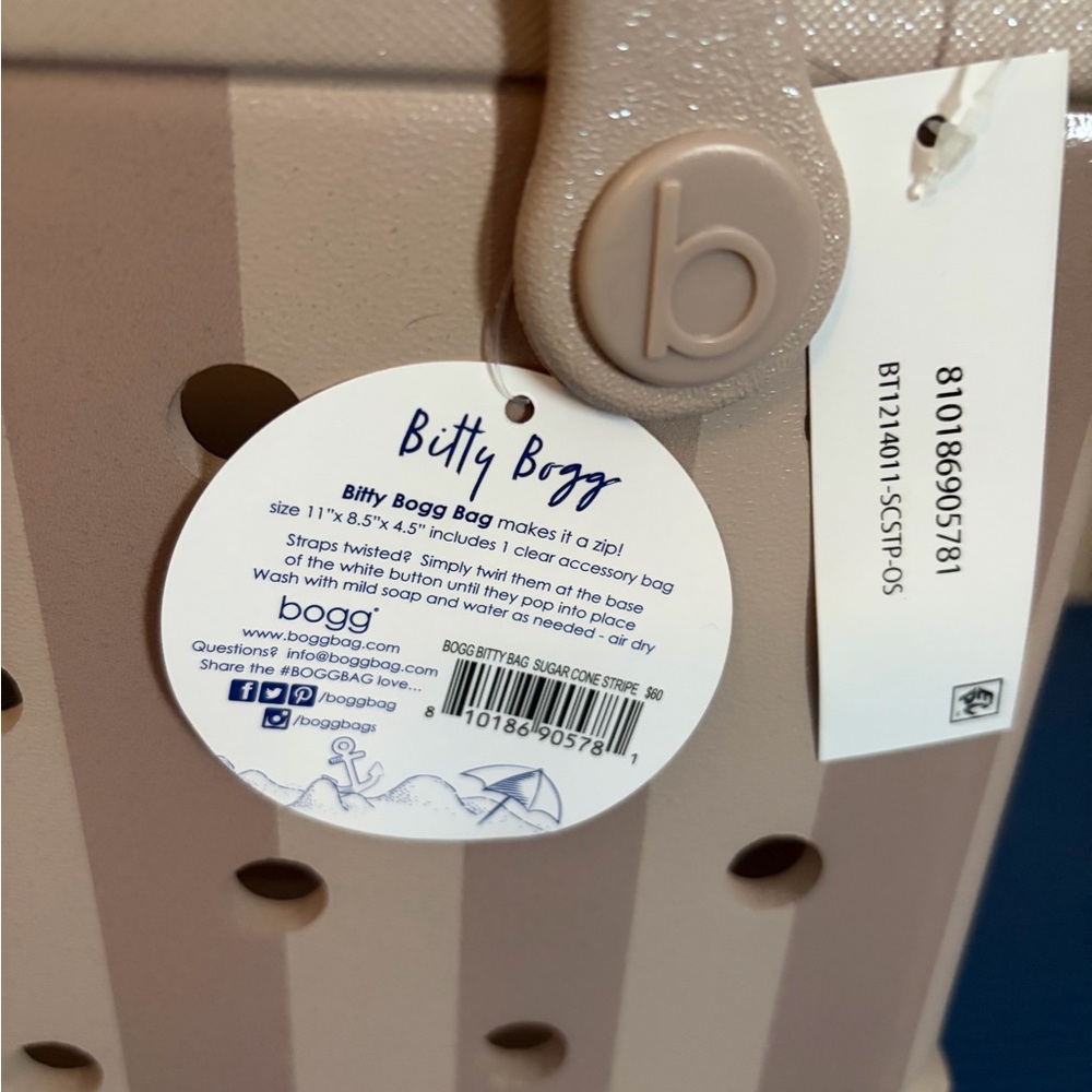 BITTY BOGG BAG tote Sugar Cone Stripe - Picture 8 of 8